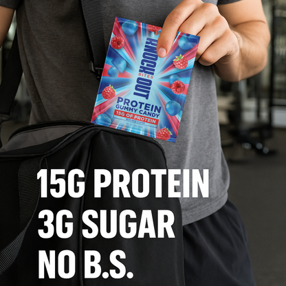 Knockout Bites - Gummy Candy (6-Pack) - Blue Razz & Strawberry