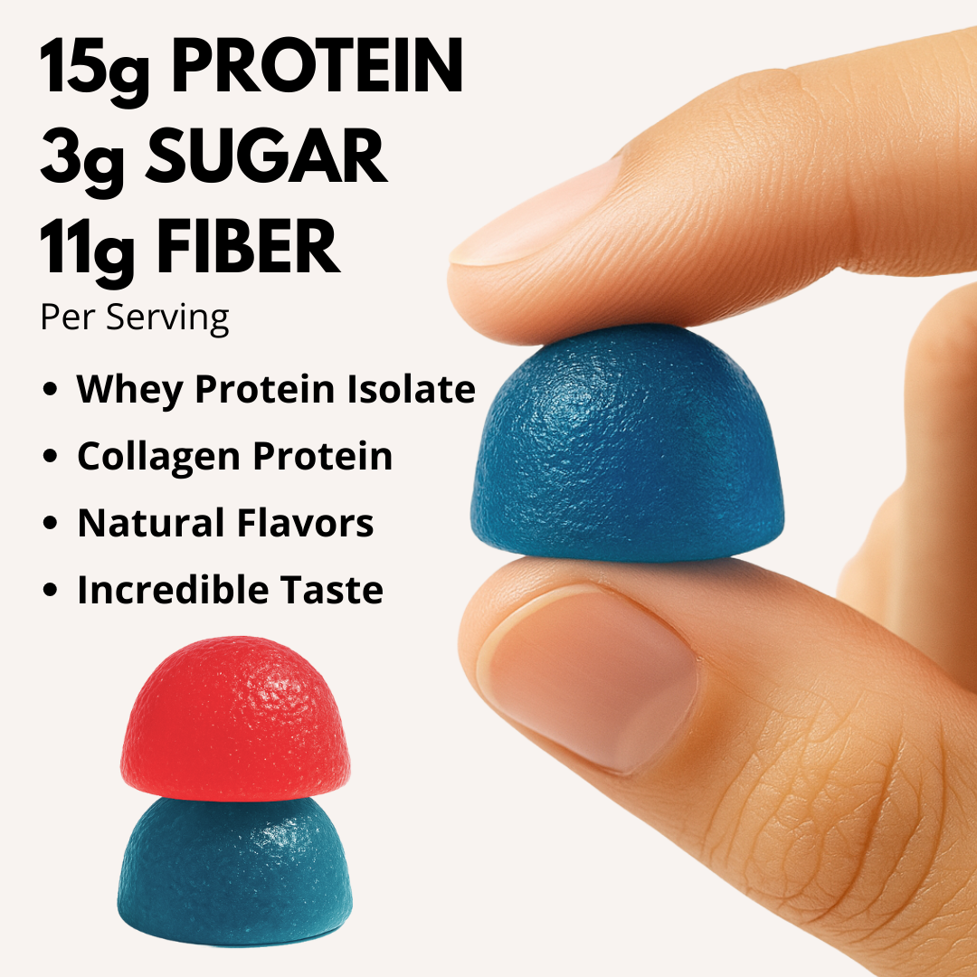 Knockout Bites - Gummy Candy (6-Pack) - Blue Razz & Strawberry